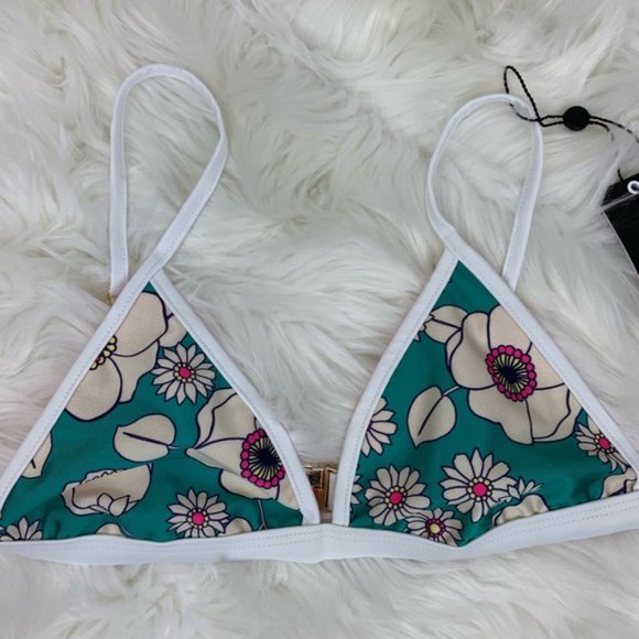 Wildfox Floral Sixties Triangle Bikini Set - Picture 3 of 6